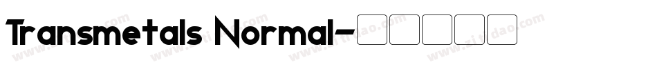 Transmetals Normal字体转换